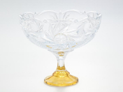 Конфетница Смальта Uhlir д.21 см, в.18 см Bohemia Crystalite