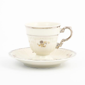 Фарфоровый Комплект кофейных пар Thun Мария Луиза Ivory 140 мл