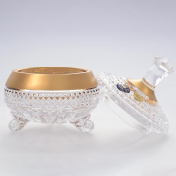 Конфетница с крышкой Crystal Heart 10,5 см Bohemia Crystal