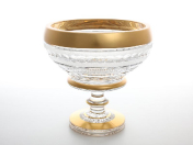Конфетница Crystal Heart Золото 20 см Bohemia Crystal