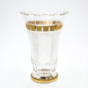 Ваза золото квадратики Bohemia Max Crystal 30 см Bohemia Crystal