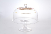 Тортница с крышкой GOLD TIMON д.30 см, в.20 см RCR Cristalleria Italliana