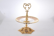 Фруктовница GOLD TIMON RCR Cristalleria Italliana
