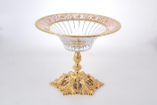 Фруктовница GOLD TIMON RCR Cristalleria Italliana