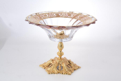 Фруктовница GOLD TIMON RCR Cristalleria Italliana