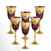 Комплект фужеров Анжела для винаAS Crystal 250 мл Bohemia Crystal
