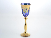Комплект рюмок "Анжела" для водки AS Crystal лепка золотая E-S 60 мл Bohemia Crystal