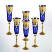 Комплект фужеров "Анжела" для шампанского AS Crystal 190 мл Bohemia Crystal