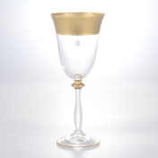 Комплект фужеров Анжела для винаAS Crystal Матовая полоса 250 мл(6 шт.) Bohemia Crystal