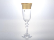 Комплект фужеров "Кристина" для шампанского AS Crystal Матовая полоса 150 мл(6 шт.) Bohemia Crystal