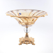 Фруктовница на ножке Bohemia Gold Picadelli 30 см