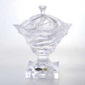 Конфетница с крышкой Flamenco Icecut Bohemia Treasury 25 см