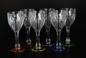 Комплект фужеров для вина Crystalite Bohemia Сафари Ассорти 290 мл(6 шт.) Bohemia Gold