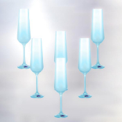 Комплект фужеров для шампанского Crystalex Bohemia Sandra 200 мл(6 шт.) Bohemia Crystal