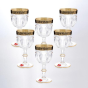 Комплект фужеров для вина Bohemia Provenza 220 мл (6 шт.) Art Decor
