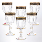 Комплект фужеров для вина Bohemia Provenza 230 мл (6 шт.) Art Decor