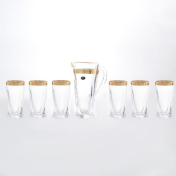 Комплект для воды Bohemia Quadro 7 предметов Bohemia Crystal