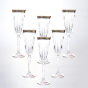 Комплект фужеров для шампанского RCR Timeless 210 мл (6 шт.) Art Decor