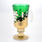 Комплект кружек для воды 6 шт. SMALT зеленая Bohemia Crystalite