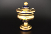 Конфетница на ножке с крышкой Bohemia Crystal