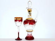 Комплект для вина 7 пр "Волна Гранат" E-V Bohemia Crystal