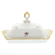 Фарфоровая масленка Queen's Crown Мелкие цветы Корона