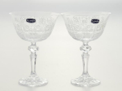 Комплект стеклянных креманок 200 мл Glasspo Лаура (2 шт.) Bohemia Crystal