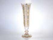 Ваза золото Bohemia Max Crystal 44 см Bohemia Crystal