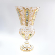 Ваза золото Bohemia Max Crystal 44 см Bohemia Crystal