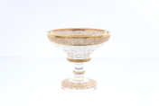 Конфетница на ножке Bohemia Max Crystal золото 15 см Bohemia Crystal