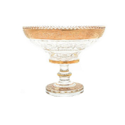 Конфетница на ножке Bohemia Max Crystal Золото 15 см Bohemia Crystal
