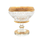 Конфетница на ножке Bohemia Max Crystal золото15 см Bohemia Crystal