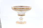 Конфетница на ножке Bohemia Max Crystal золото 20 см Bohemia Crystal