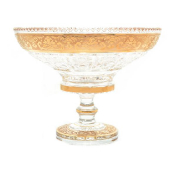 Конфетница на ножке Bohemia Max Crystal Золото 20 см Bohemia Crystal