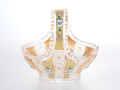 Корзинка золото Bohemia Max Crystal 23 см Bohemia Crystal