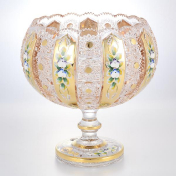 Фруктовница с золотом Bohemia Max Crystal Bohemia Crystal
