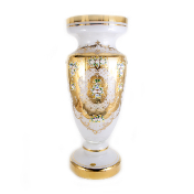 Ваза для цветов 60 см"Лепка белая 8149" Bohemia Crystal