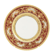 Набор тарелок Falkenporzellan Alena 3D Bordeaux Gold Constanza 17 см(6 шт.)