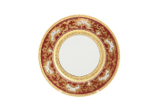 Набор тарелок Falkenporzellan Alena 3D Bordeaux Gold Constanza 28,5 см(6 шт.)