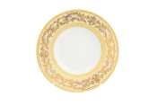 Комплект глубоких тарелок из фарфора Falkenporzellan Alena 3D Creme Gold Constanza 22,5 см(6 шт.)