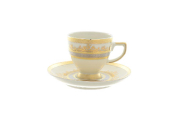 Фарфоровый Комплект кофейных Falkenporzellan Cream Gold (6пар/6 шт.)