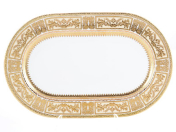 Овальное блюдо Falkenporzellan Diadem White Creme Gold 36 см