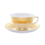 Комплект чайных пар Falkenporzellan Diamond Full Gold (6 шт.)