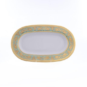 Овальное блюдо Falkenporzellan Imperia Seladon Gold 24 см