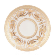 Комплект фарфоровых блюдец Falkenporzellan Imperial Cream Gold 15 см (6 шт.)