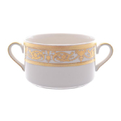 Комплект фарфоровых бульонных пар Falkenporzellan Imperial Cream Gold
