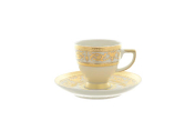 Фарфоровый Комплект кофейных пар мокко Falkenporzellan Imperial Cream Gold (6 шт.)