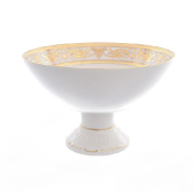 Фруктовница на ножке Falkenporzellan Imperial Cream Gold 24 см