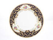 Набор тарелок Falkenporzellan Opal cobalt gold 28 см(6 шт.)