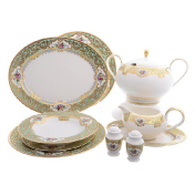 Столовый сервиз Falkenporzellan Opal Seladon Gold 6 персон 26 предметов